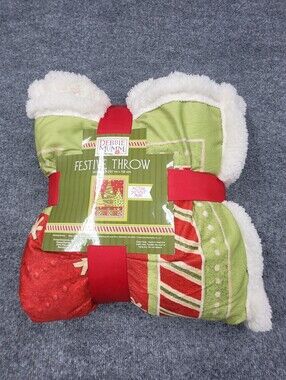 Debbie Mumm Festive Throw Blanket 50" x 60” Christmas Trees